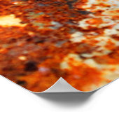 Rusty Zinc Grunge Hintergrund Poster (Ecke)