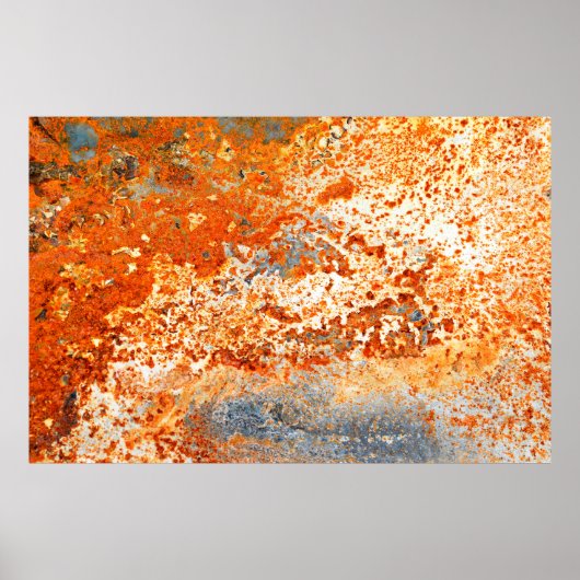 Rusty Zinc Grunge Hintergrund Poster (Vorne)