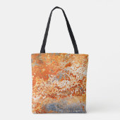 Rusty Zinc Grunge Hintergrund Tasche (Rückseite)
