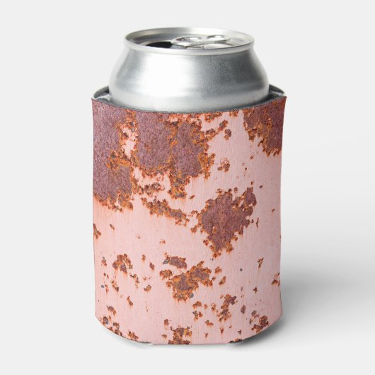Rusty Zinc Whispers: Vintage Texturen Dosenkühler (Kanne Vorderseite)