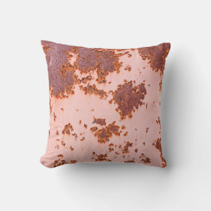 Rusty Zinc Whispers: Vintage Texturen Kissen