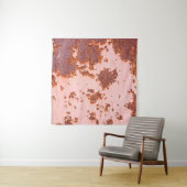 Rusty Zinc Whispers: Vintage Texturen Wandteppich (Beispiel)