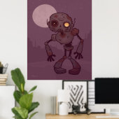 Rusty Zombie Robot Poster (Heimbüro)