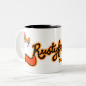 Rustyfoxes 2-Ton 11 Unze. Kaffee-Tasse Zweifarbige Tasse (Vorderseite Links)