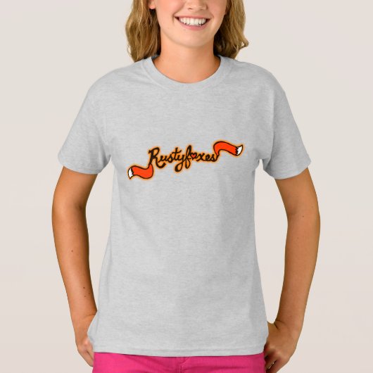 Rustyfoxes Girl's Raglan Shirt "anpassbar" (Vorderseite)