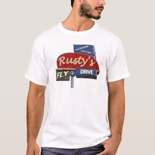 Rusty's Fly & Drive T-Shirt (Vorderseite)