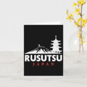 Rusutsu Japan Ski Resort Retro Skifahren Snowboard Karte (Gelbe Blume)