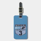 Ruta 3 Ushuaia Patagonia Straßenschild Gepäckanhänger (Vorderseite vertikal)