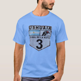 Ruta 3 Ushuaia Patagonia Straßenschild T-Shirt