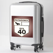 Ruta 40, das ultimative Abenteuer auf dem Weg Aufkleber (Koffer)