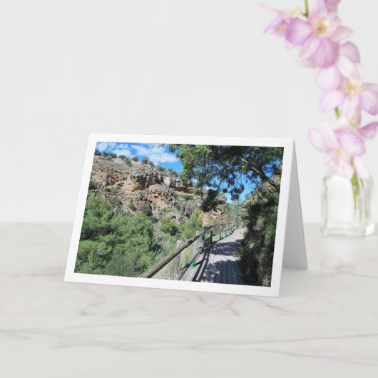 Ruta del Agua Bridge, Chelva, Valencia, Spanien Karte (Orchidee)