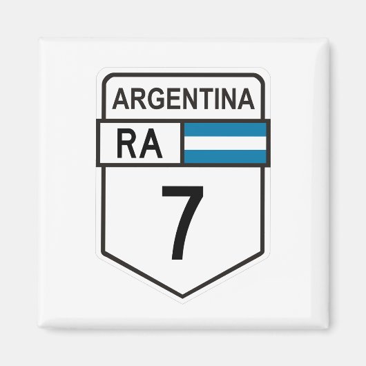 Ruta nacional 7 - Argentinien Magnet (Vorne)