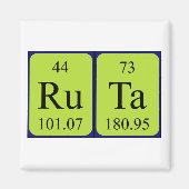 Ruta-Periodenmagnet Magnet (Vorne)