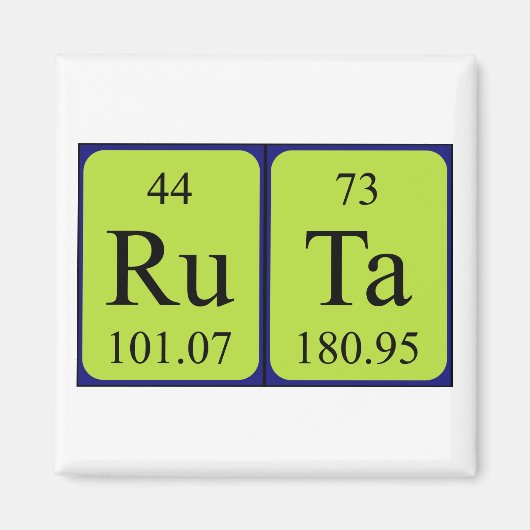 Ruta-Periodenmagnet Magnet (Vorne)