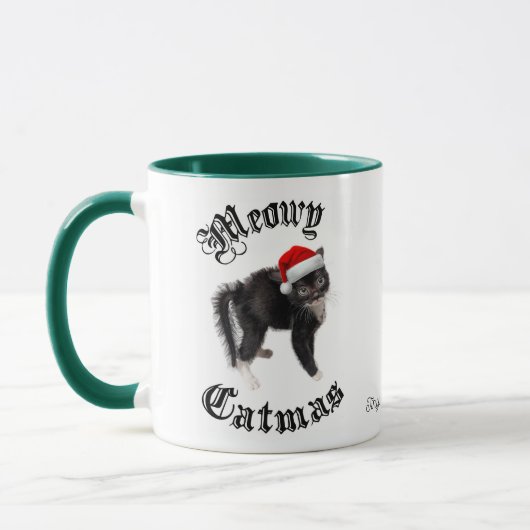 Rutabaga Tasse "Meowy Christmas" (Links)