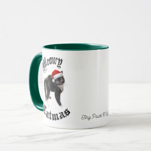Rutabaga Tasse "Meowy Christmas" (Vorderseite Links)