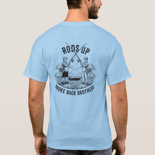 Ruten hoch - Gebrüder Broken Back T-Shirt (Rückseite)