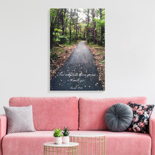 Ruth 1:16 leinwanddruck (Insitu (Wohnzimmer))