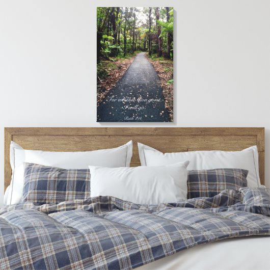 Ruth 1:16 leinwanddruck (Insitu (Schlafzimmer))