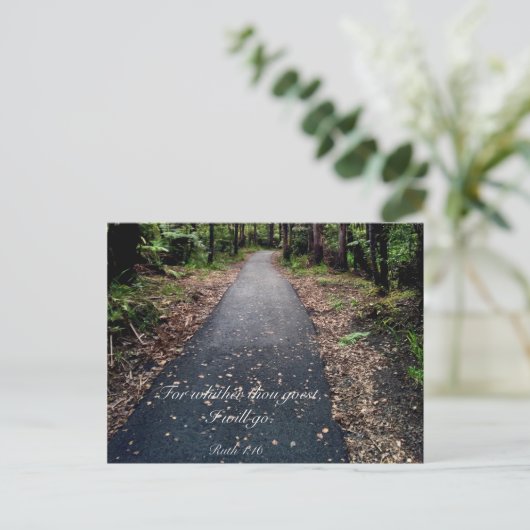 Ruth 1:16 postkarte (Stehend Vorderseite)