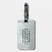 Ruth 1:16 Schrift, Wohin du gehst, werde ich Custo Gepäckanhänger (Rückseite vertikal)