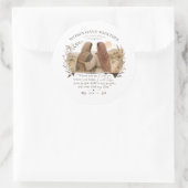 Ruth 1:16 Where You Go I Will Go Round Sticker (Tasche)