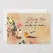 Ruth 1:8 Möge der Herr euch für eure Freundlichkei Dankeskarte (Vorderseite)