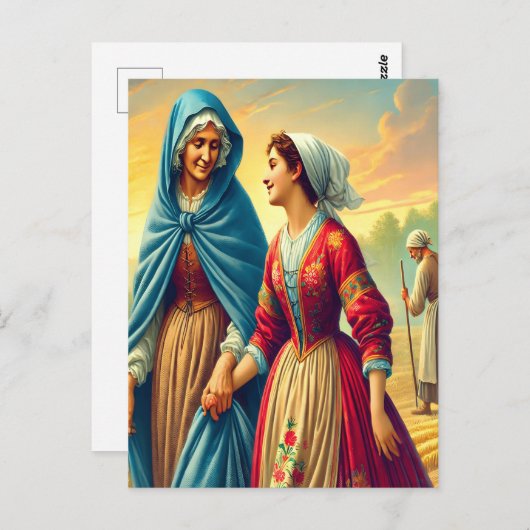 Ruth 1 A Pfad der Hingabe Postkarte (Vorne/Hinten)