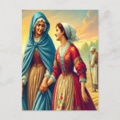 Ruth 1 A Pfad der Hingabe Postkarte (Vorderseite)