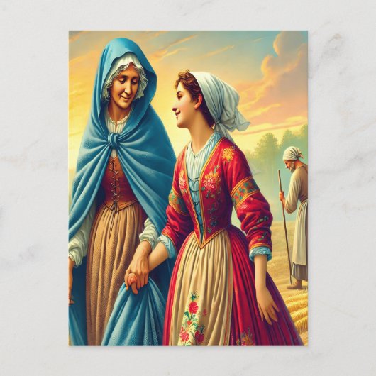 Ruth 1 A Pfad der Hingabe Postkarte (Vorderseite)