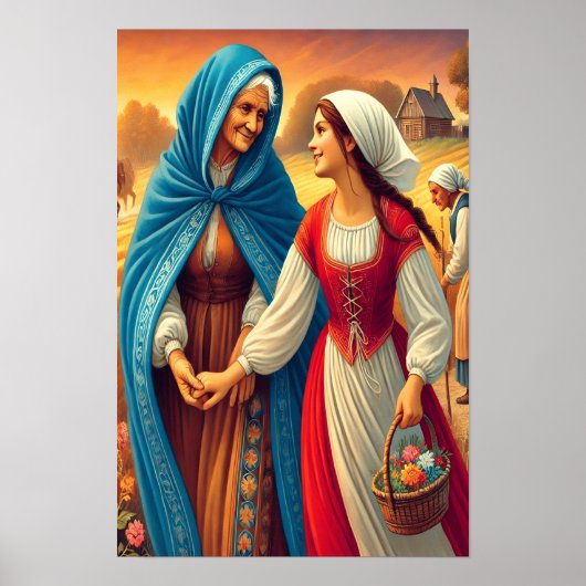 Ruth 1 Hand in Hand mit dem Glauben Poster (Vorne)