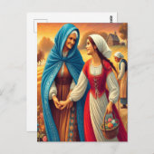 Ruth 1 Hand in Hand mit dem Glauben Postkarte (Vorne/Hinten)