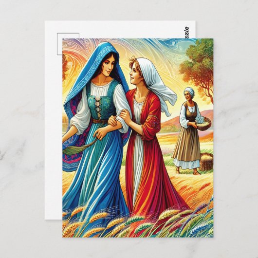 Ruth 1 Reise durch Loyalität und Liebe Postkarte (Vorne/Hinten)