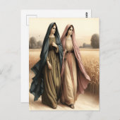 Ruth 1 Reise zur treuen Hingabe Postkarte (Vorne/Hinten)