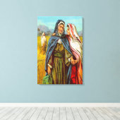 Ruth 1 Ruth geht mit Naomi Leinwand (Insitu (Holzboden))