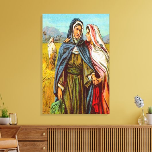 Ruth 1 Ruth geht mit Naomi Leinwand (Insitu (Wohnzimmer))