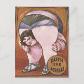 Ruth Acrobat Circus Vintage Poster Postkarte (Vorderseite)