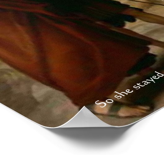 Ruth and Boaz Bible Scripting Art Print Poster (Ecke)