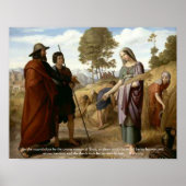 Ruth and Boaz Bible Scripting Art Print Poster (Vorne)