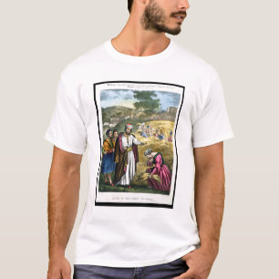 Ruth auf dem Gebiet von Boaz, von einer Bibel T-Shirt