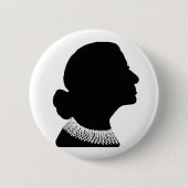 Ruth Bader Ginsberg Silhouette Button Button (Vorderseite)