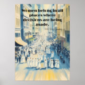 Ruth Bader Ginsberg Women's Sufferage Poster (Vorne)