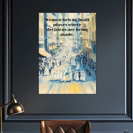 Ruth Bader Ginsberg Women's Sufferage Poster