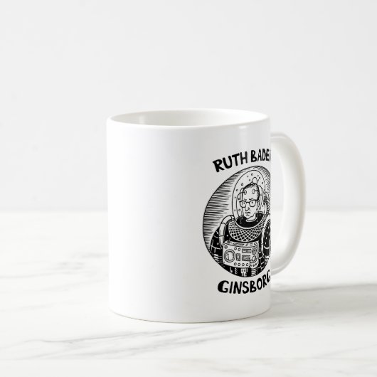 Ruth Bader Ginsborg Kaffeetasse (VorderseiteRechts)