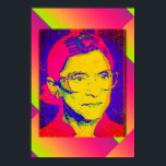 Ruth Bader Ginsburg 1983, Pop Art Portrait Poster<br><div class="desc">Dieses Design ist eine leicht bedrückte, Pop-Kunstversion von Ruth Bader Ginsburg, Notorious RBG. Dieses Design ist ein großartiges Geschenk für Geschichtsfans und Ruth Bader Ginsburg Fans. Entworfen für jeden, der ein Geschenk für Juristen oder ein Geschenk für Juristen sucht. Sie können dieses Design mit einem Monogramm, einem Namen oder Fotos...</div>