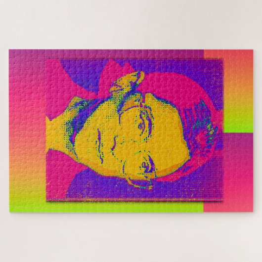 Ruth Bader Ginsburg 1983, Pop Art Portrait Puzzle (Horizontal)