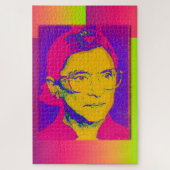 Ruth Bader Ginsburg 1983, Pop Art Portrait Puzzle (Vertikal)