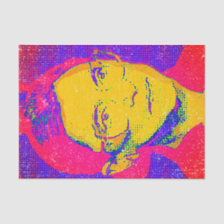 Ruth Bader Ginsburg 1983, Pop Art Portrait Seidenpapier