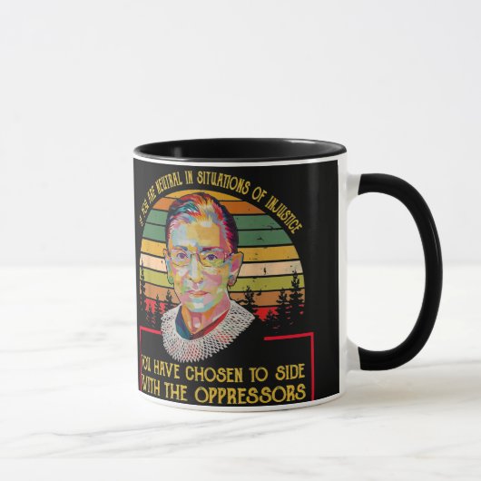 Ruth Bader Ginsburg Behielt den guten Kampf an - R Tasse (Rechts)