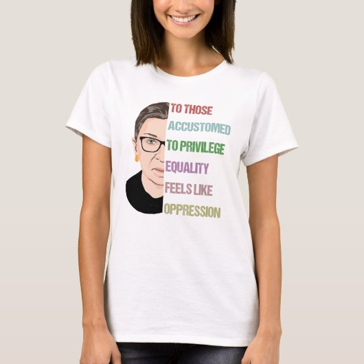 Ruth Bader Ginsburg, berühmtes RBG Poster T-Shirt (Vorderseite)